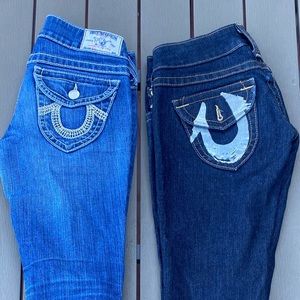 True Religion Billy Style Boot Cut Jeans (Two Pairs) Women's size 26